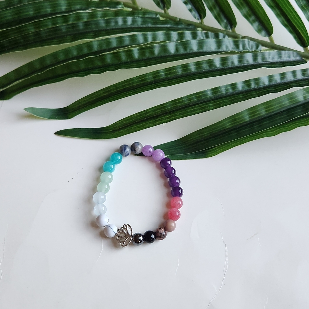 NWOT Lotus Crystal Bracelet